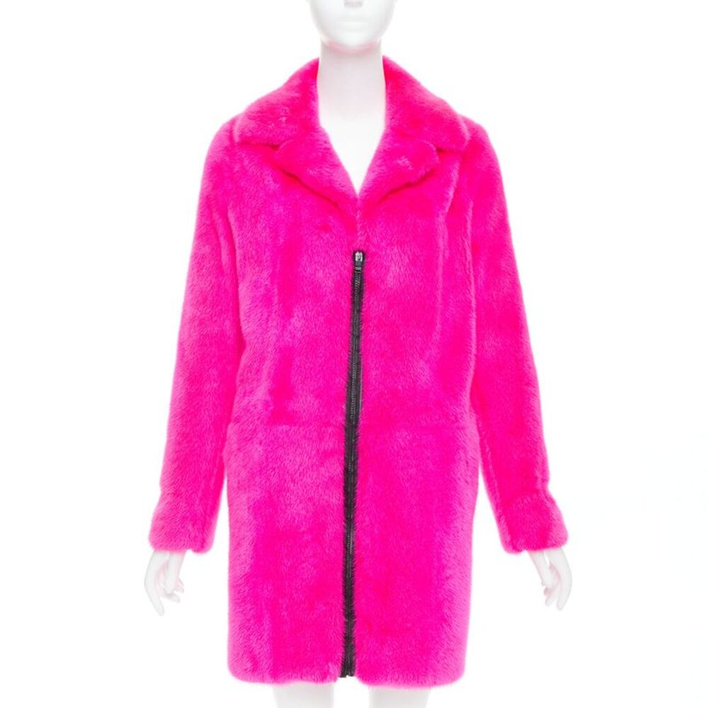 Saint Laurent 2015 Mink Fur Leather Coat